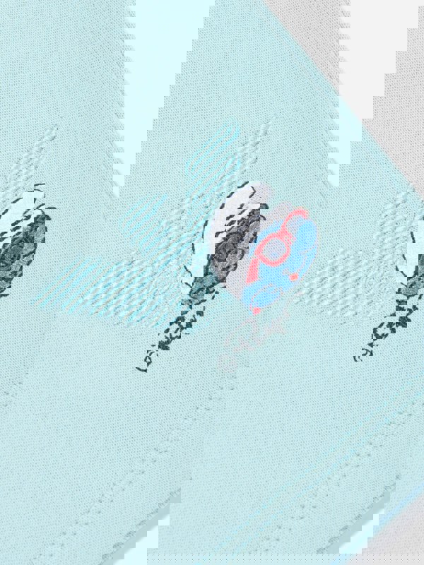 Emporio Armani Boys Smurf Logo Shorts in Blue