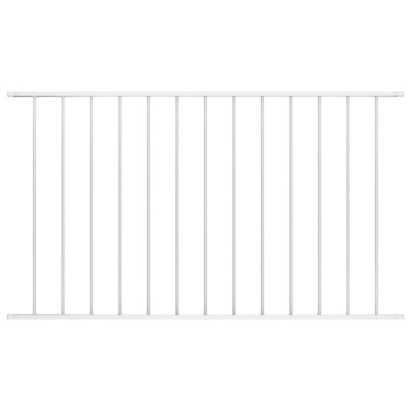 Berkfield Fence Panel Powder-coated Steel 1.7x0.75 m White