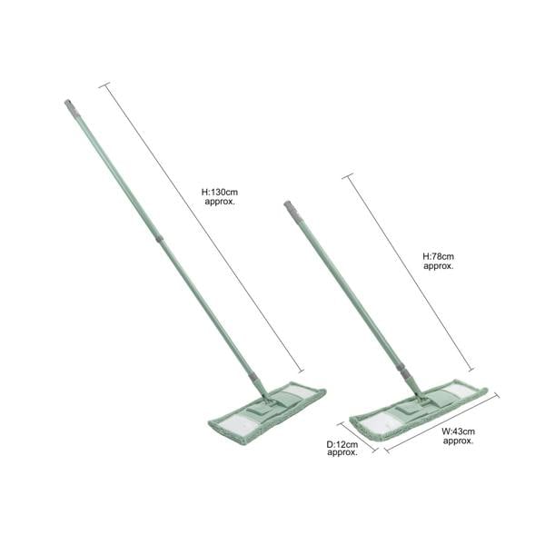 JVL Extended Microfibre Mop - Green