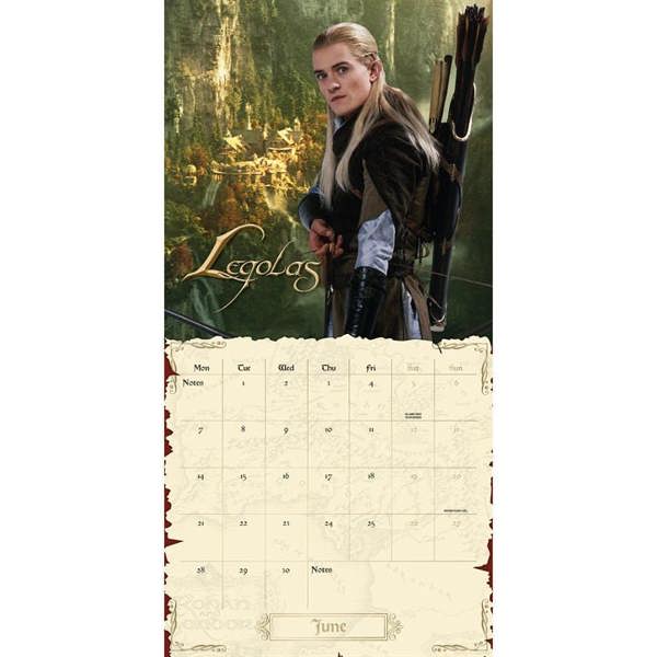 The Lord Of The Rings Calendar 2027, Wall Calendars, Month To View, Entertainment, Gift