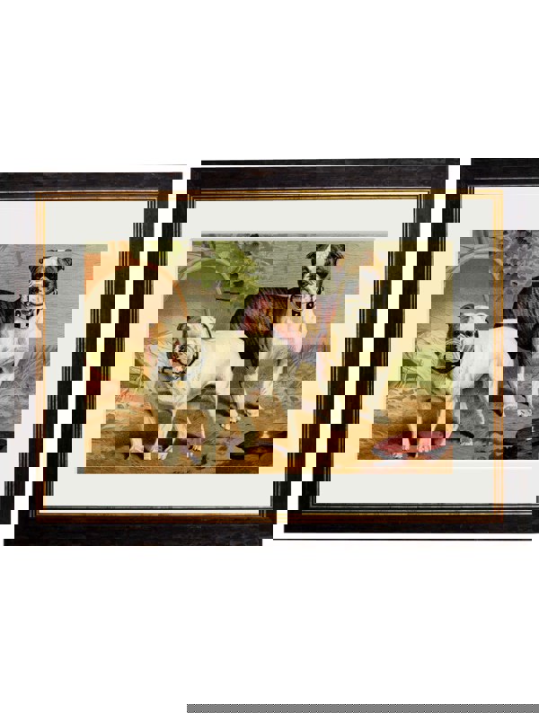 Exceptional Art c.1881 Dogs