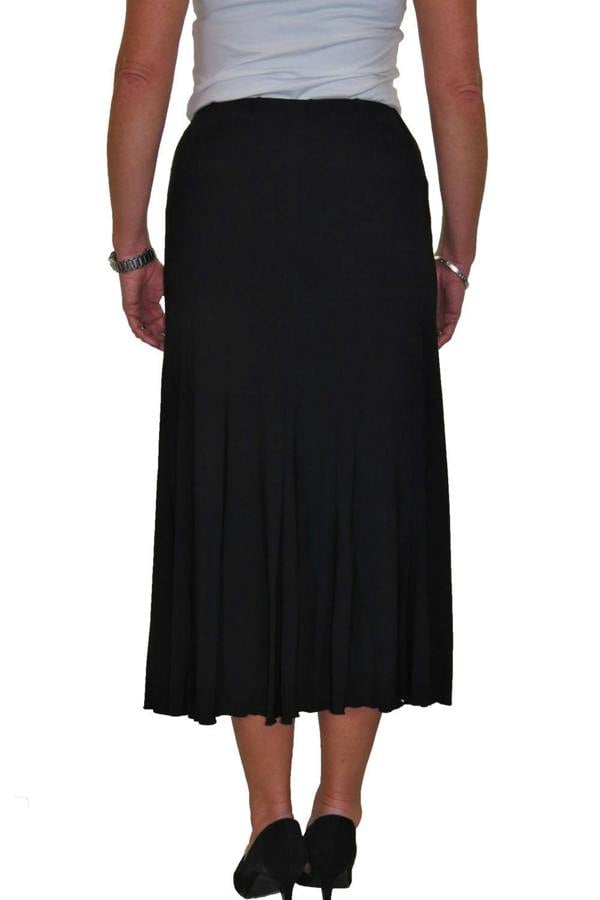 Paulo Due Women's 32" Soft Pleated Panel Midi Skirt