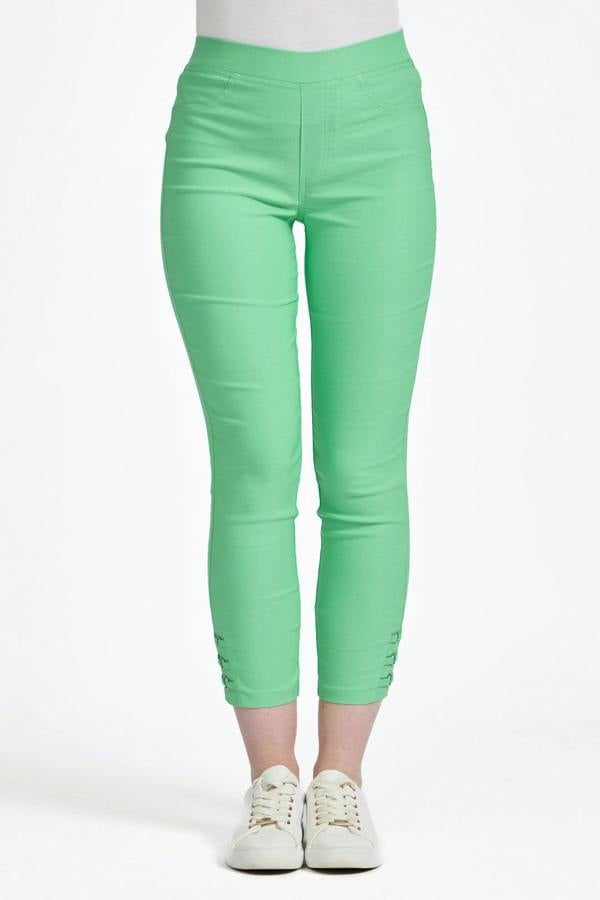 Mudflower Eyelet Detailed Bengaline Stretch Trousers