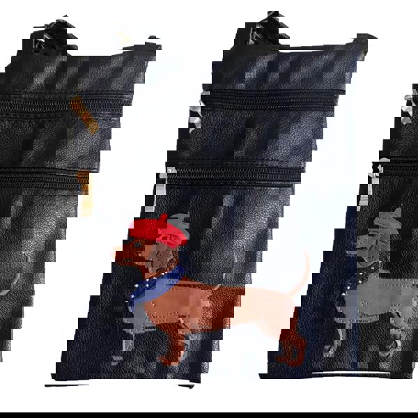 Fores Collection Dachshund Dog Crossbody Bag