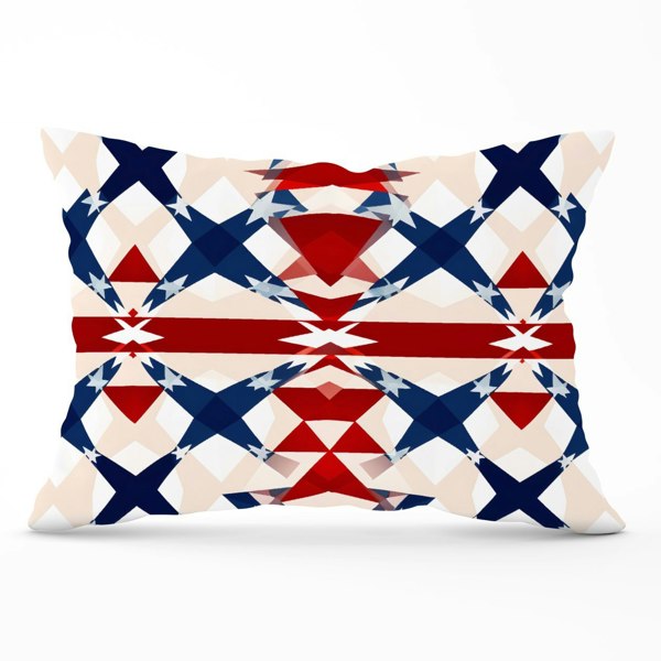 Warren Reed American Flag Abstract Pattern Cushions