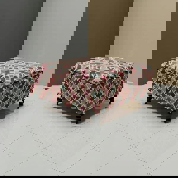 Versatile ottoman used as coffee table and footrest in UK homes