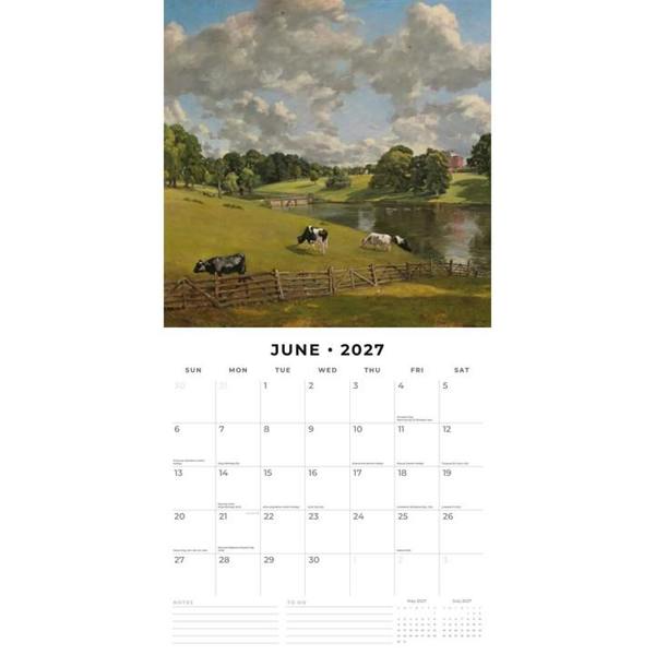 Constable Calendar 2027, Wall Calendars, Month To View, Art, Gift