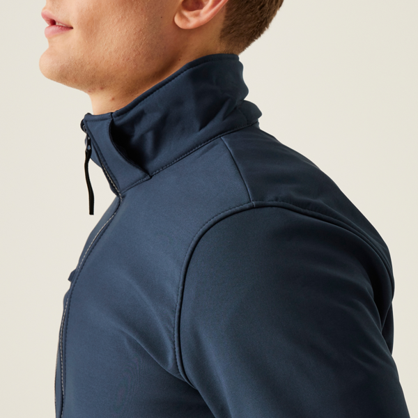 Regatta Mens Venturer Hooded Soft Shell Jacket - Navy/Navy