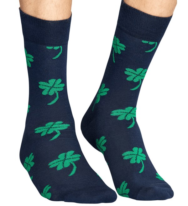 Happy SocksSocks SingleBig Luck Socks, NavyBoxers & Briefs