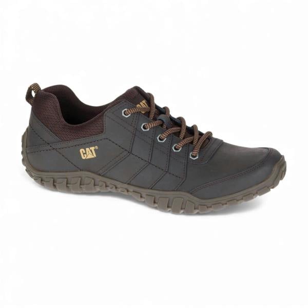 Instruct - Men’s Brown Leather Hiking Walking Trainers - Caterpillar - 3