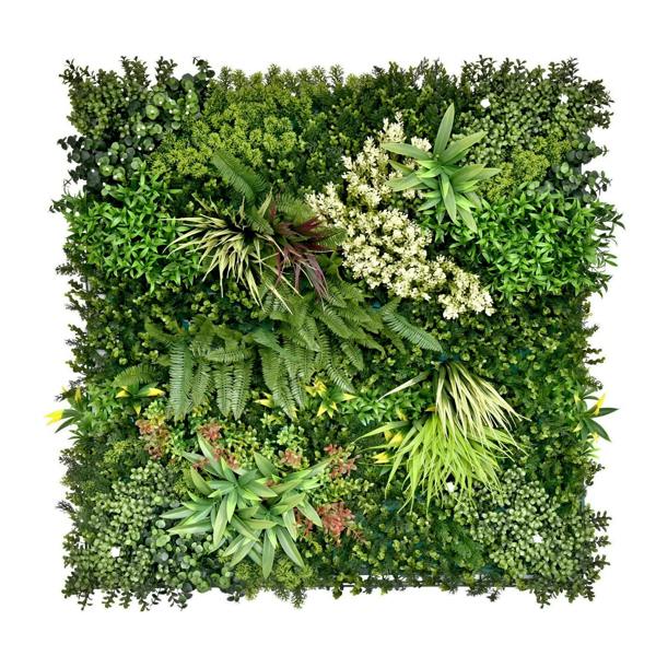 Premium Artificial Plants Green Wall Panel 1m x 1m - Gala C - Evergreenery