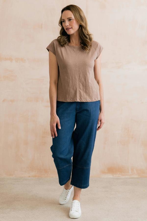 Lily & Me Tidal Organic Cotton T-Shirt Mocha