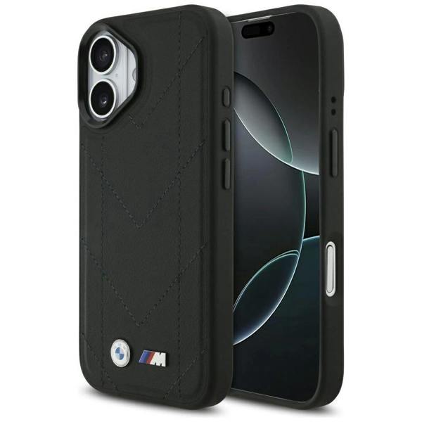 BMW M Quilted Logo Case with MagSafe iPhone 17 6.3" Black - BMHMP17S25PSECHK