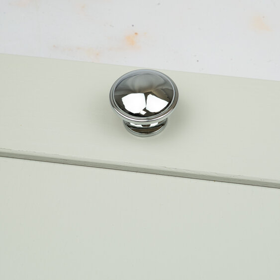 Handle & Home Polished Chrome Knob and Coordinating Cup Handle