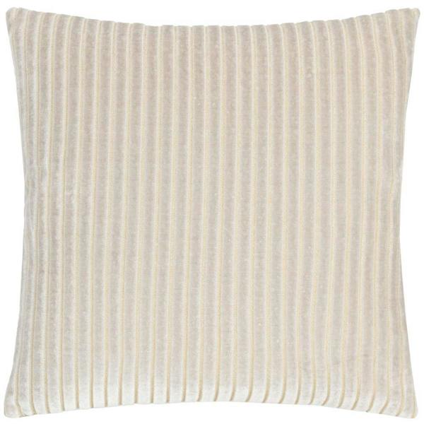 Paoletti Savoy Velvet Stripe Cushion Cover - Oyster - 