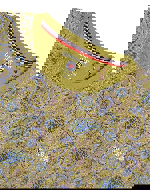 Lambretta Mens All Over Paisley Branded Retro Casual T-Shirt