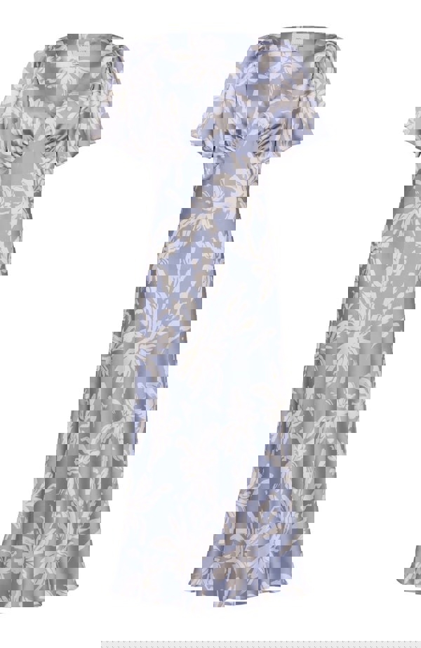 Rewritten London Ellis Dress in Blue Lily Print