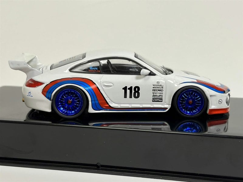 IXO Porsche 911 997 #118 Old & New White Red Blue 1:43 Scale IXO MOC321