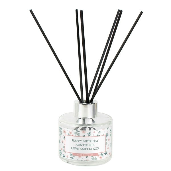 Personalised Memento Company Personalised Floral Reed Diffuser