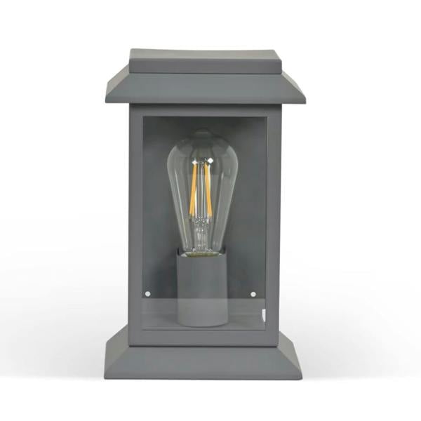 Abode Home & Gifts Charcoal Steel Lantern Wall Light