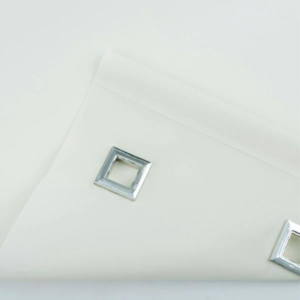 A.Unique Home Trimmable Square Eyelet Roller Blind - 3FT - CREAM - 90cm(W)x170cm(L)