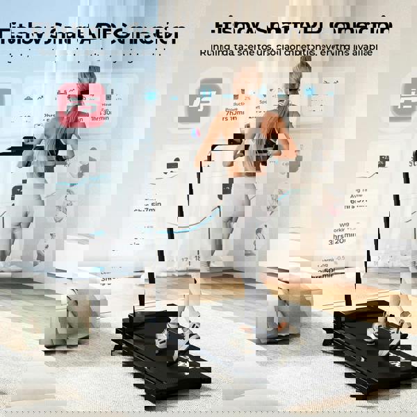 Centra Treadmill Running Machine Folding Walking Pad 4 in 1 Bluetooth LED Remote