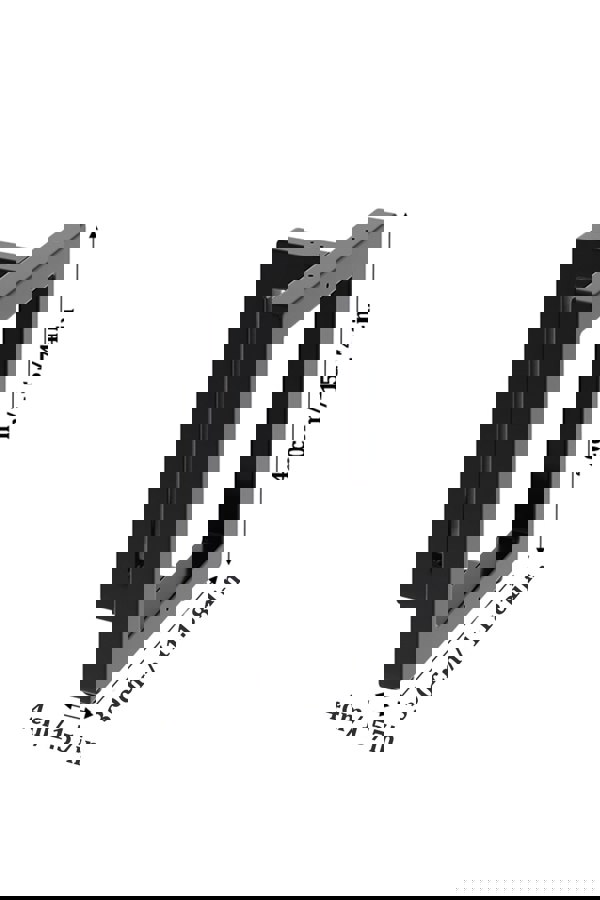 Living and Home 40cm/15.75 inch 2Pcs Anti-Slip Black T-shaped Metal Table Legs Furniture Replacement Legs for Coffee Table, Bench