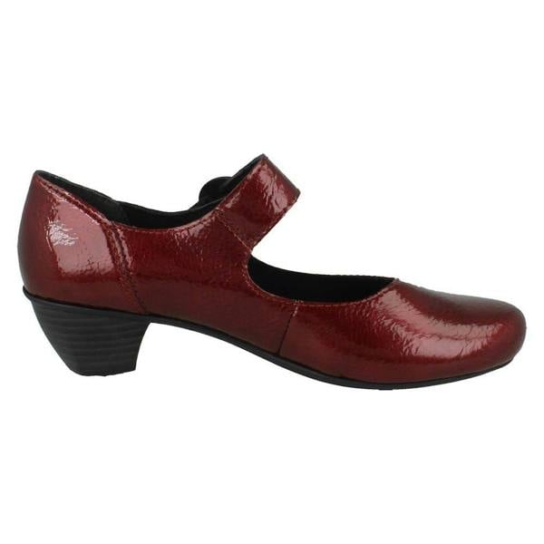 Rieker Ladies Rieker Buckle Detailed Hook and Loop Smart Heels 41756