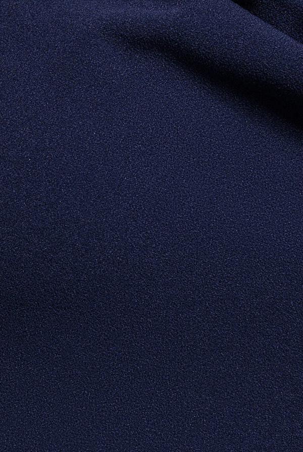Halterneck Cowl Neck Backless Scuba Crepe Maxi Dress - Navy Blue DR5148