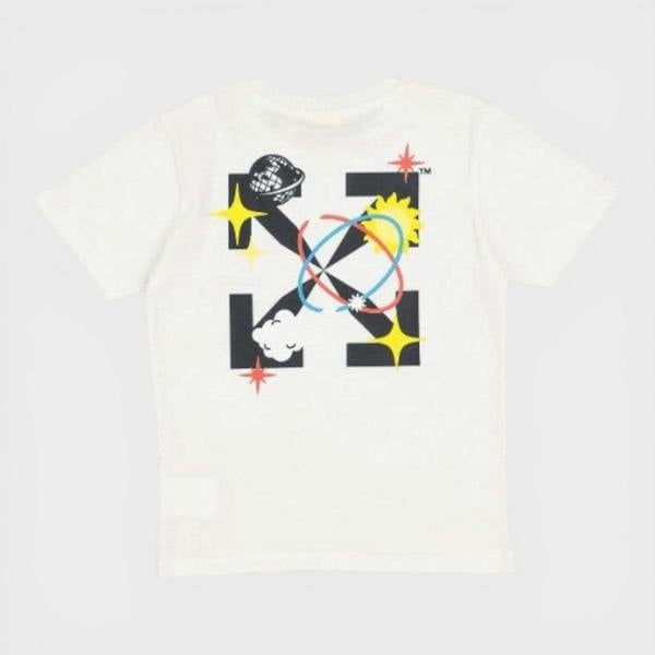 Off-White Kids Arrow Sunshine Basic Fit Tee White
