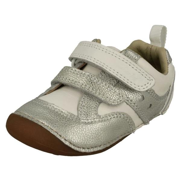 Clarks Childrens Clarks Casual Hook And Loop Strap Shoes Tiny Sky T