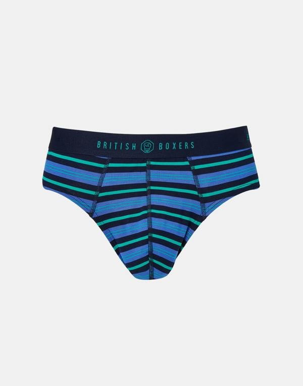 British Boxers Multipack! 4 Pairs of Men's Bamboo Briefs - Electric Lime