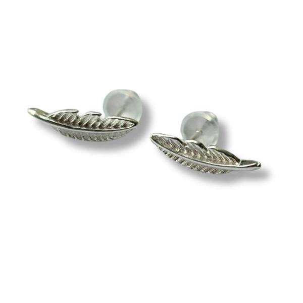 Aye Do Gifts Angel Feather Silver Stud Earrings
