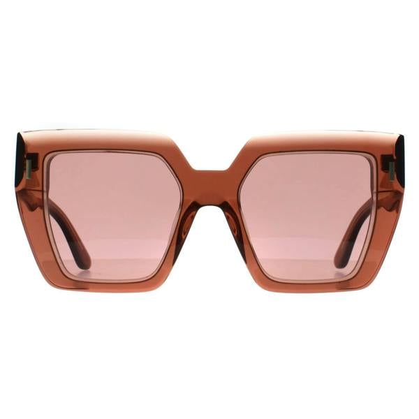 Calvin Klein Sunglasses CK23502S 601 Transparent Dark Brown Burgundy