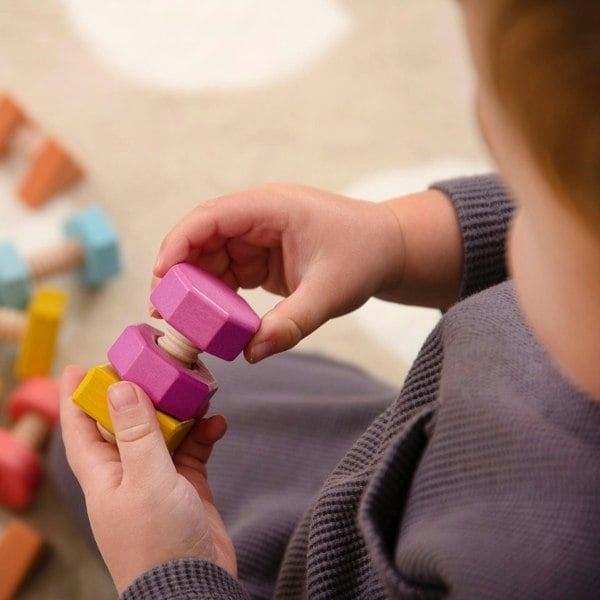 tickit Rainbow Wooden Nuts & Bolts