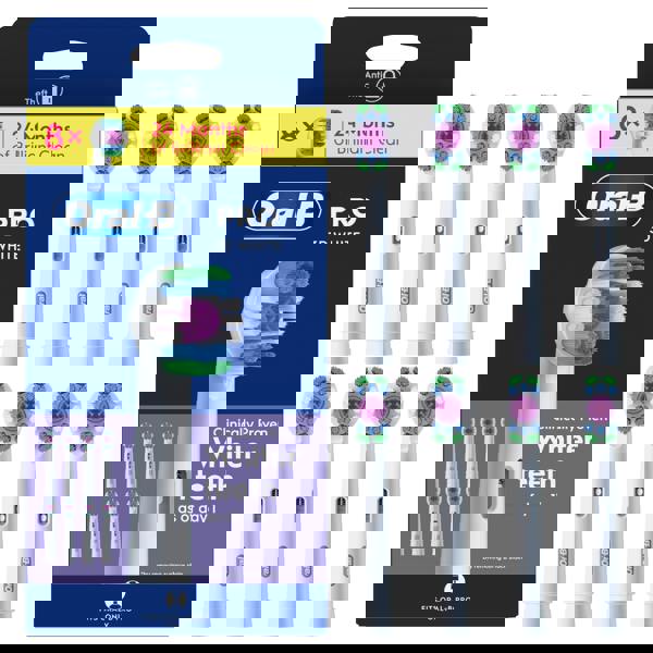 Oral-B Pro 3D White Toothbrush Heads, 8 Counts