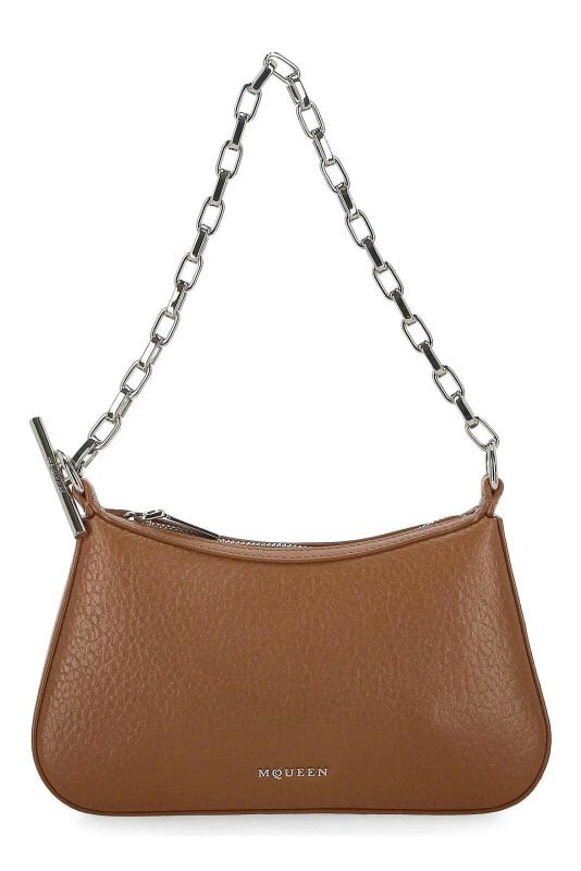 Alexander McQueen T-Bar Mini Handbag Pecan Brown