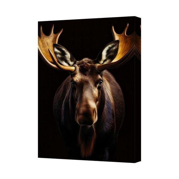 Benjamin Tate Design Majestic Moose Portrait Canvas Wall Art Print Home Decor 6706
