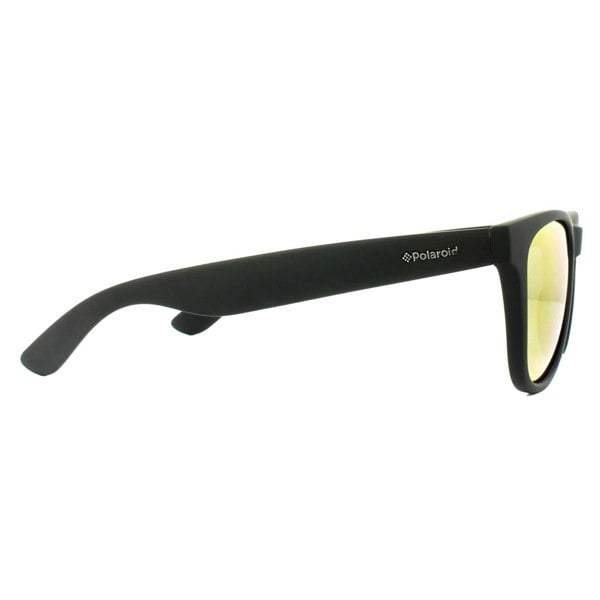 Polaroid Sunglasses P8443 9CA L6 Black Rubber Grey Red Mirror Polarized
