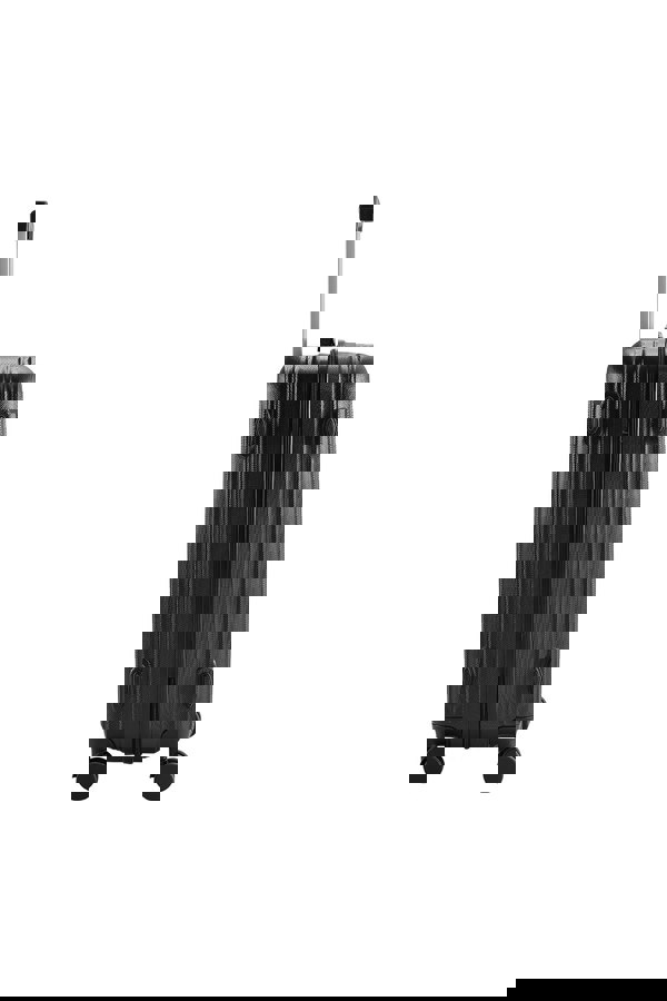 Living and Home Hardshell Spinner Wheel Luggage Travel Suitcase 24" Black