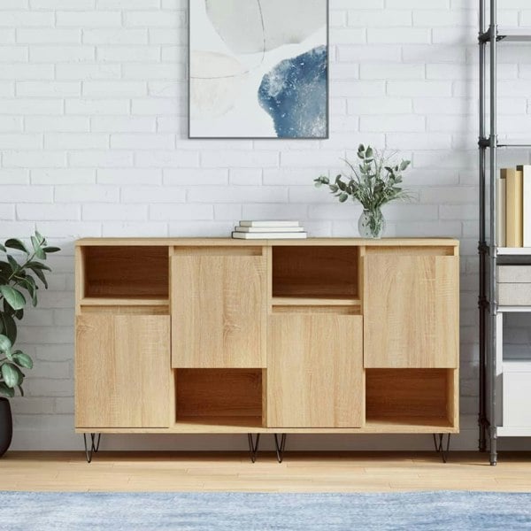 Berkfield Sideboards 2 pcs Sonoma Oak Engineered Wood