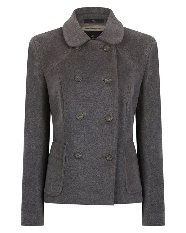 Myles Anthony Smoke Reefer Style Wool & Silk Jacket - 12