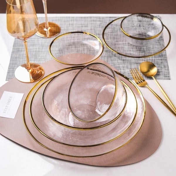 7 Piece Glass Dinner Set, Glassware-Weilai Concept-Weilai Concept