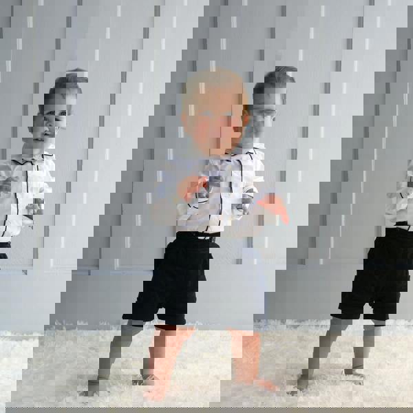 Rachel Riley Navy Cord Short & Shirt Set