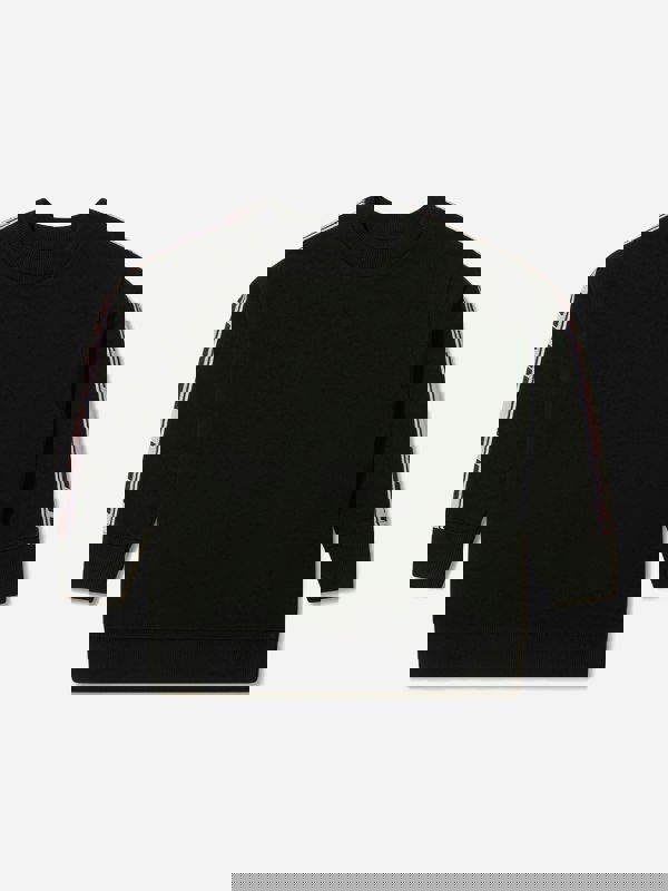 Off-White Girls Cotton Crew Neck Logo Band Sweatshirt