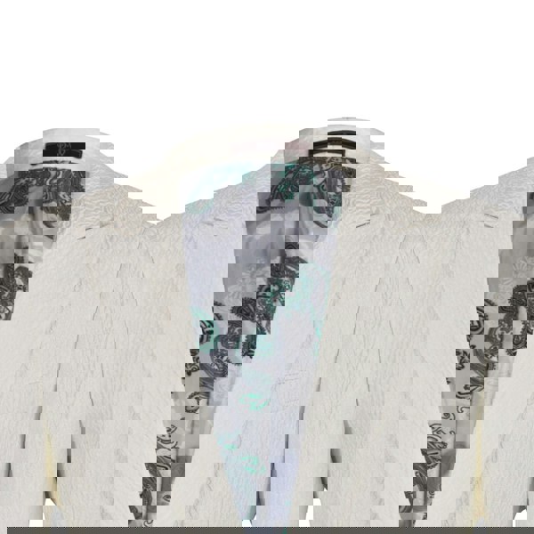 David WeJ DW Signature Peak Lapel Blazer - Ivory