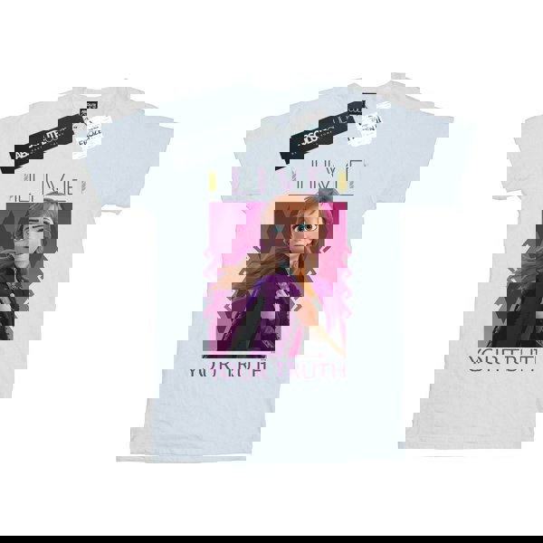 Disney Mens Frozen 2 Anna Live Your Truth T-Shirt - White