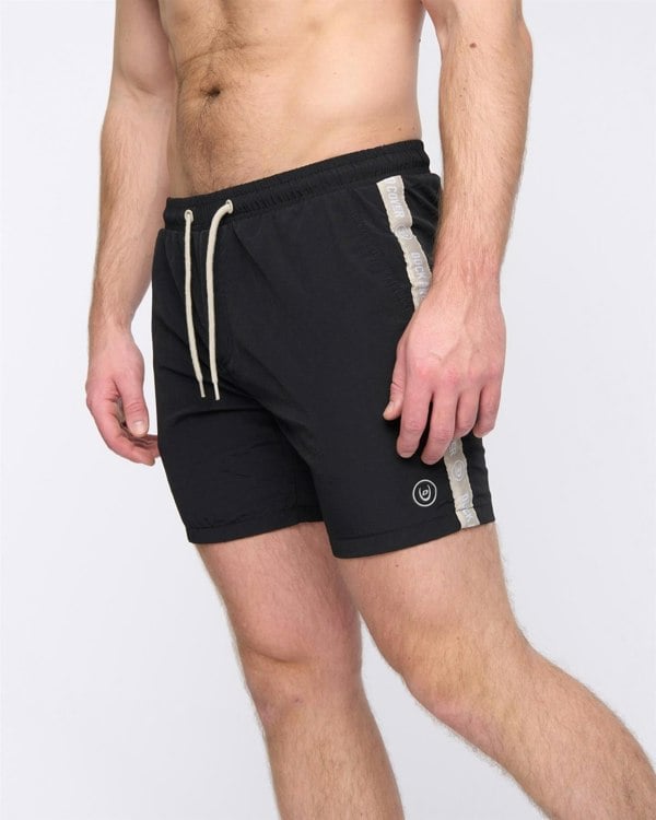 Duck and Cover Gathport Swim Shorts Black