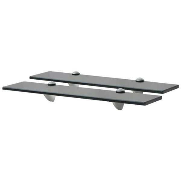 Berkfield Floating Shelves 2 pcs Glass 50x10 cm 8 mm