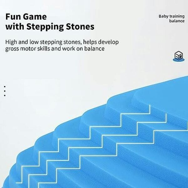 HYGRAD BUILT TO SURVIVE 11pcs Rubber Stepping Stone Game - Kids Activity Balance Stones Balance Beam Game For Children Indoor & Outdoor Kids Activity